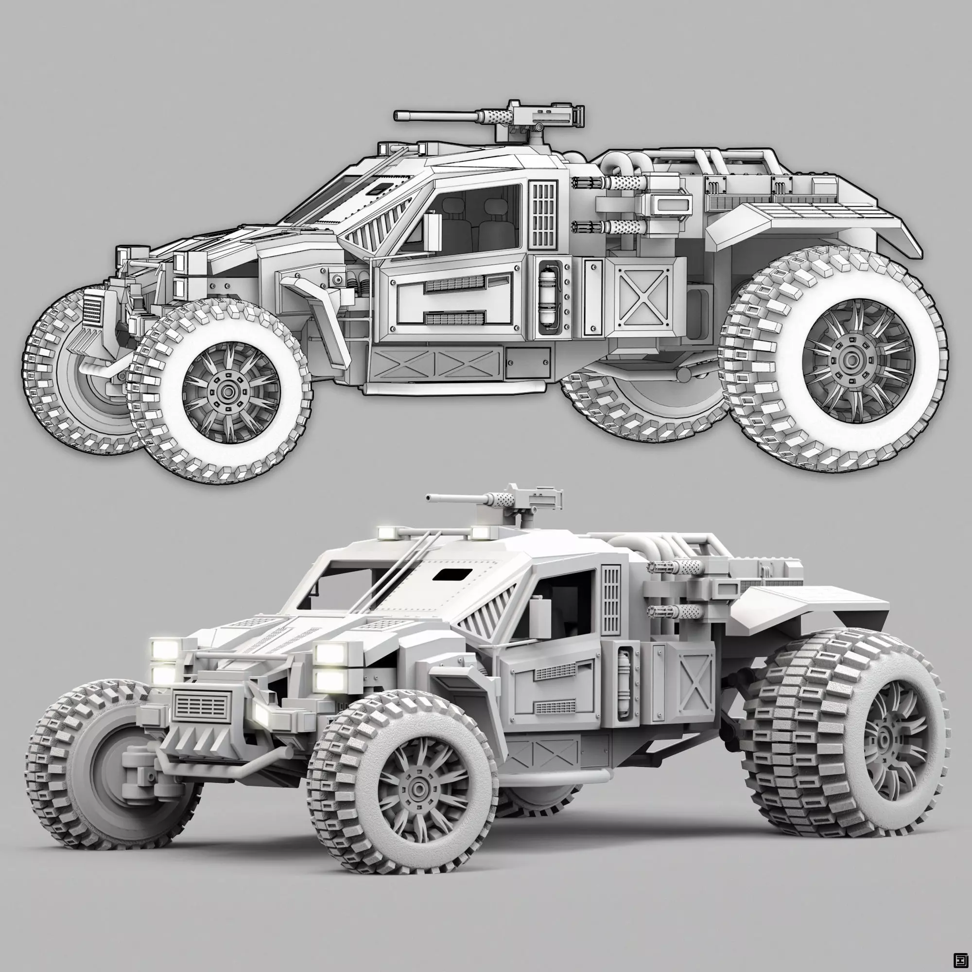 Buggy Vehicle 1 3D model_0