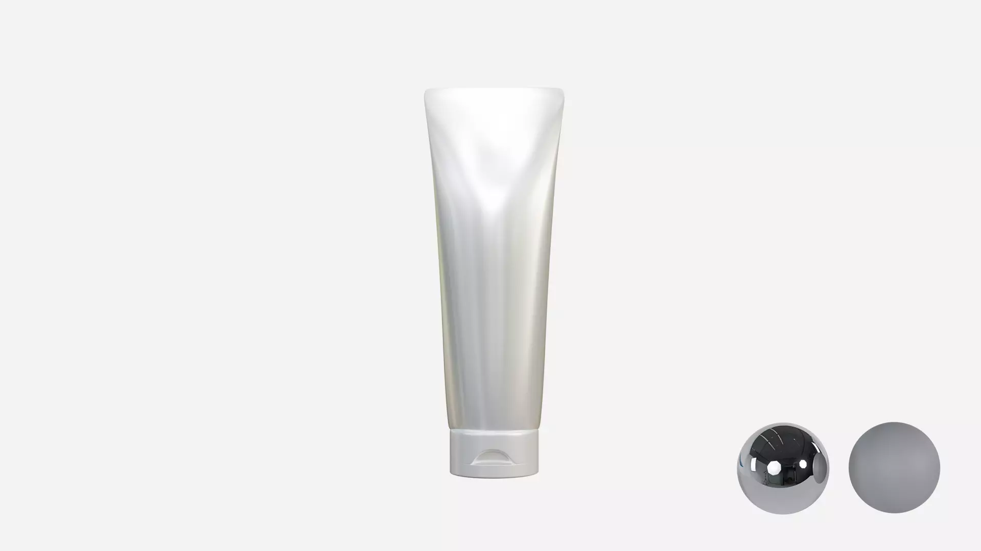 Cream Tube  Low-poly 3D model_1