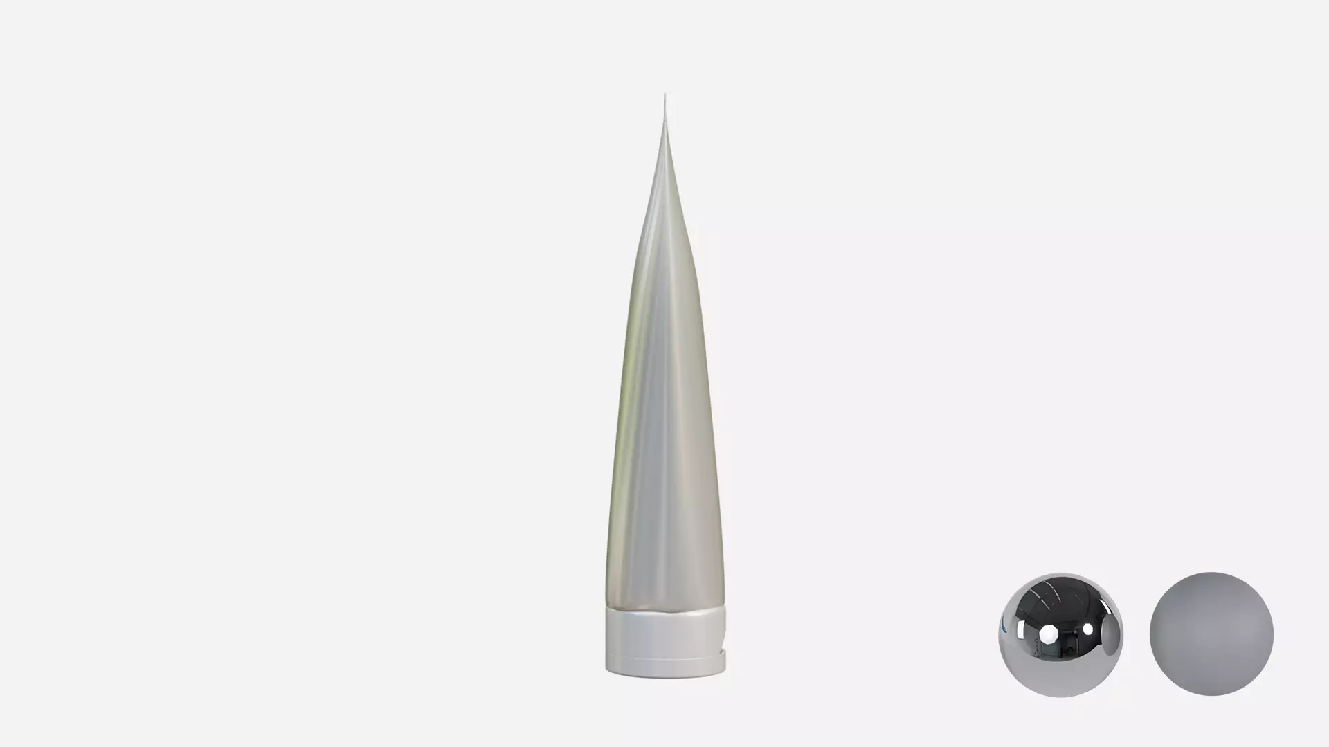 Cream Tube  Low-poly 3D model_2