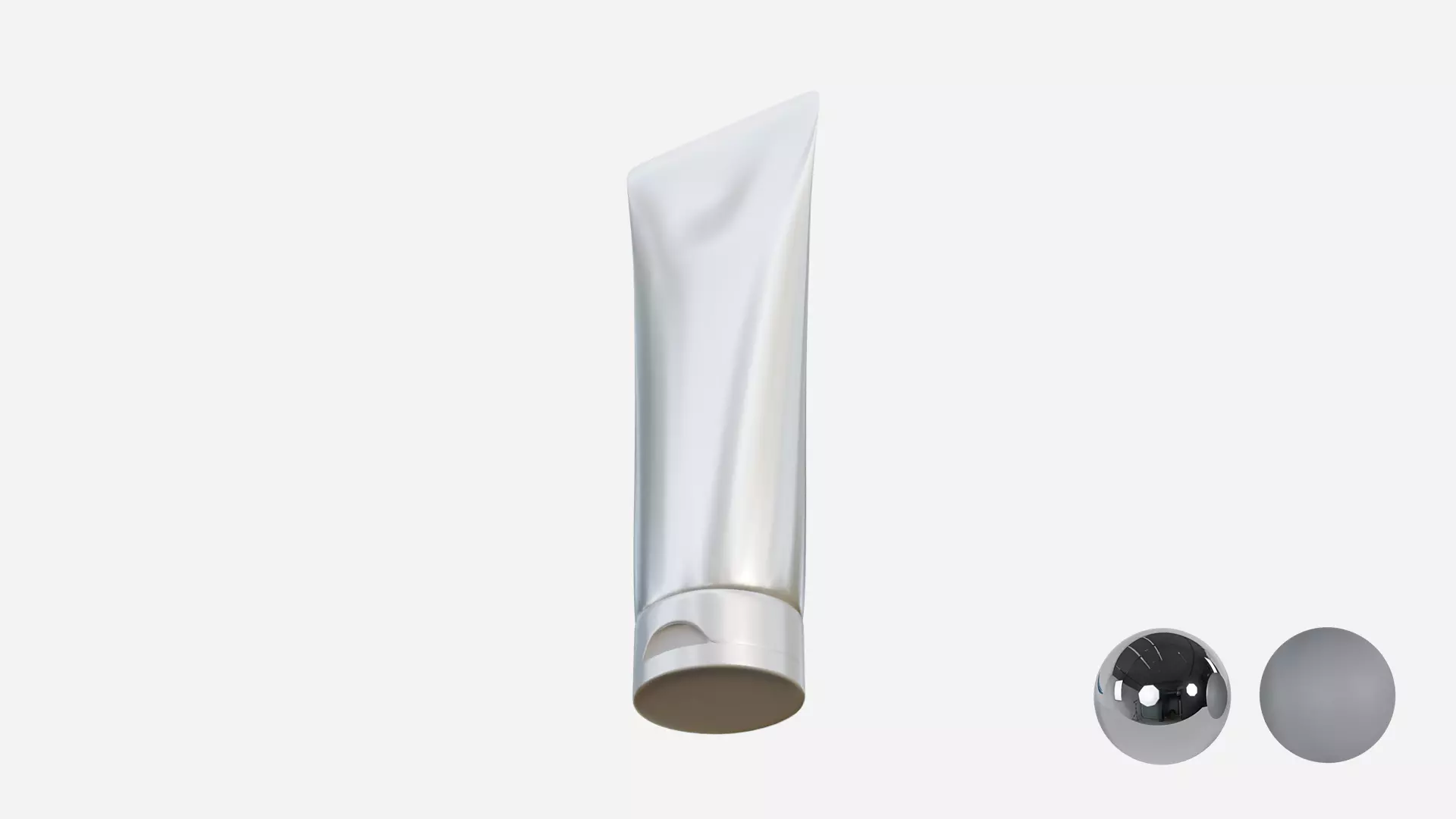 Cream Tube  Low-poly 3D model_3