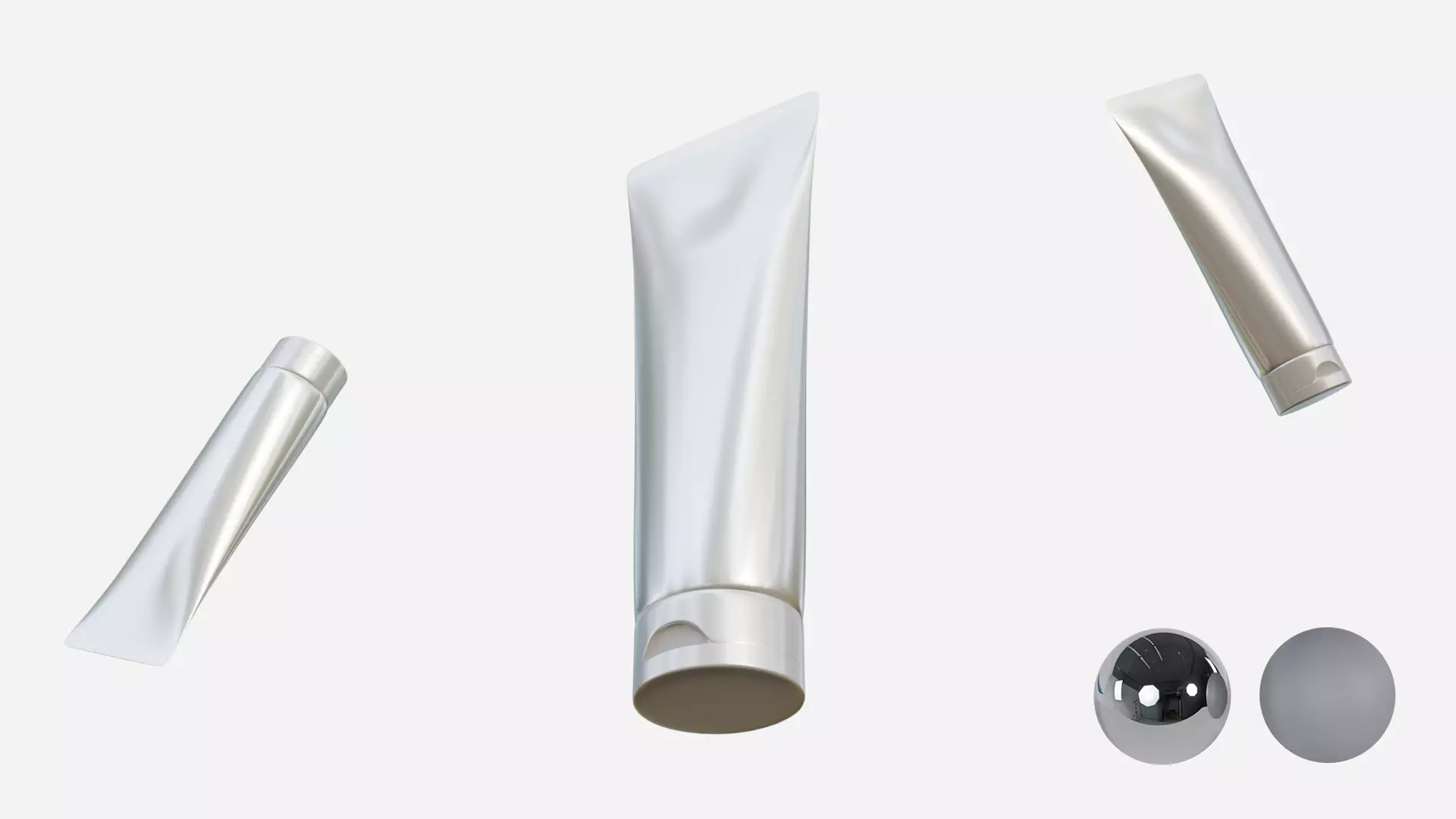 Cream Tube  Low-poly 3D model_0