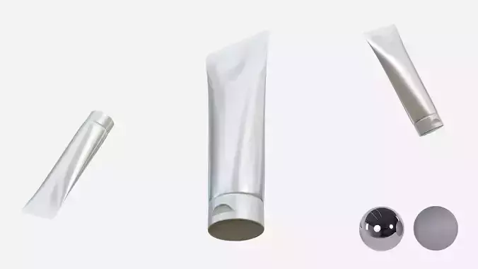 Cream Tube  Low-poly 3D model