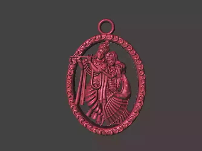 Radha Krishna pendent dollar 