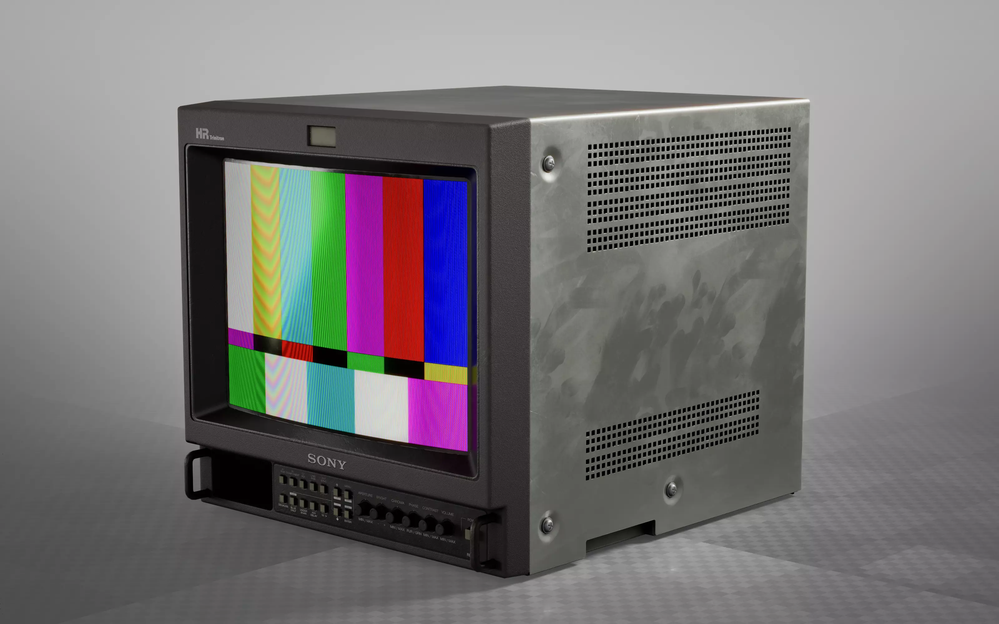 Sony PVM-1354Q CRT Monitor Low-poly 3D model