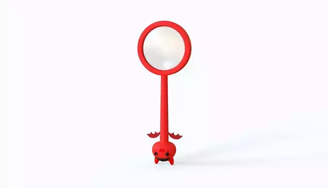 Devil Magnifying Glass  Low-poly 3D model