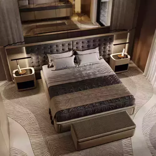 Modern Luxury Bedroom 3D model