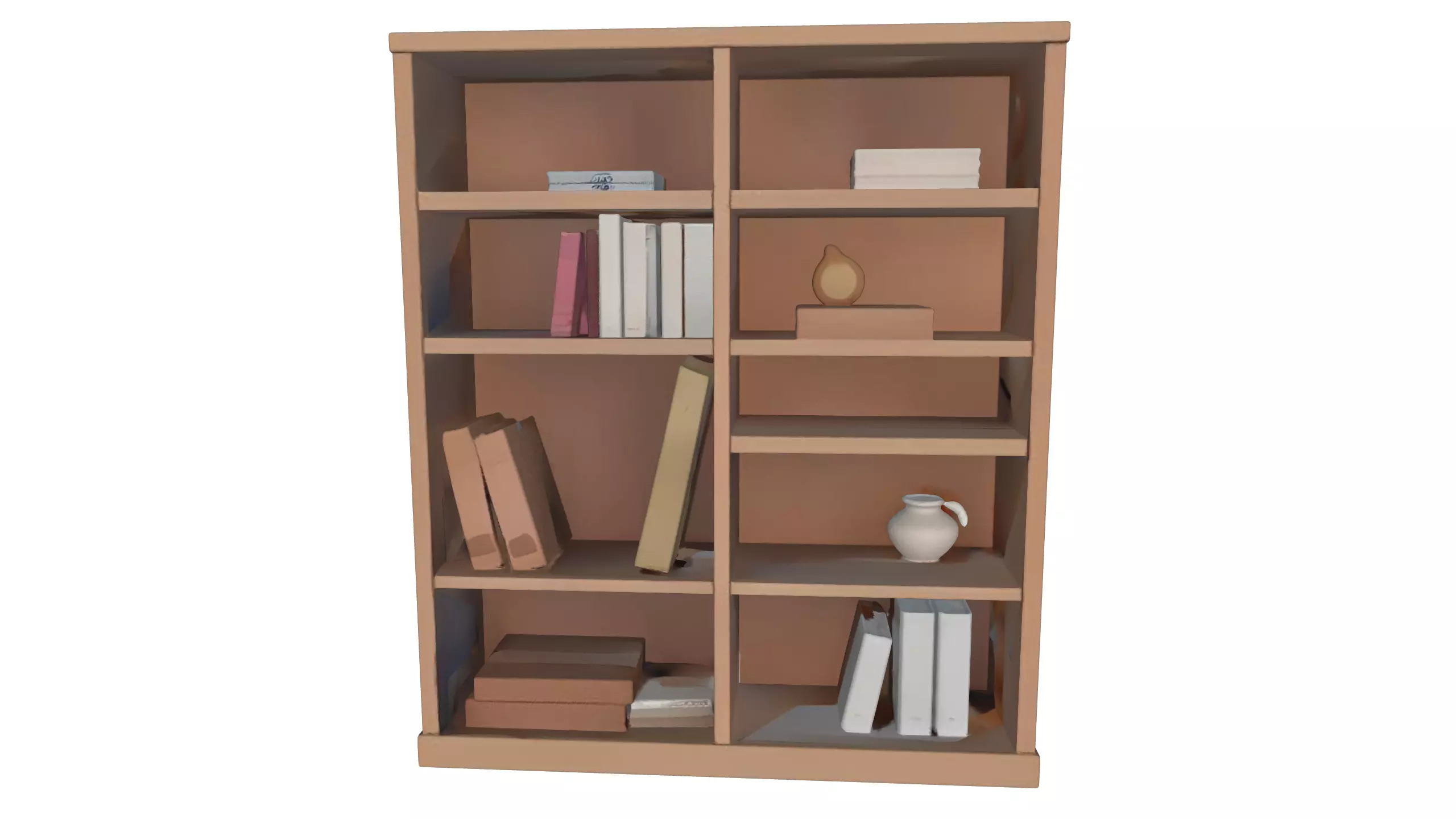 BOOKSHELF 3D model_0
