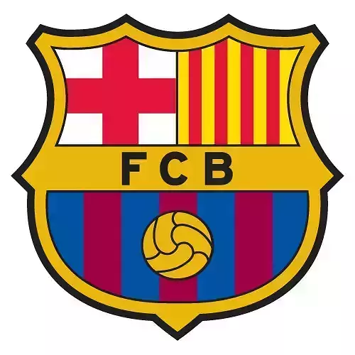 FC Barcelona 3D Logo Model   High-Quality STL  Low-poly 3D model