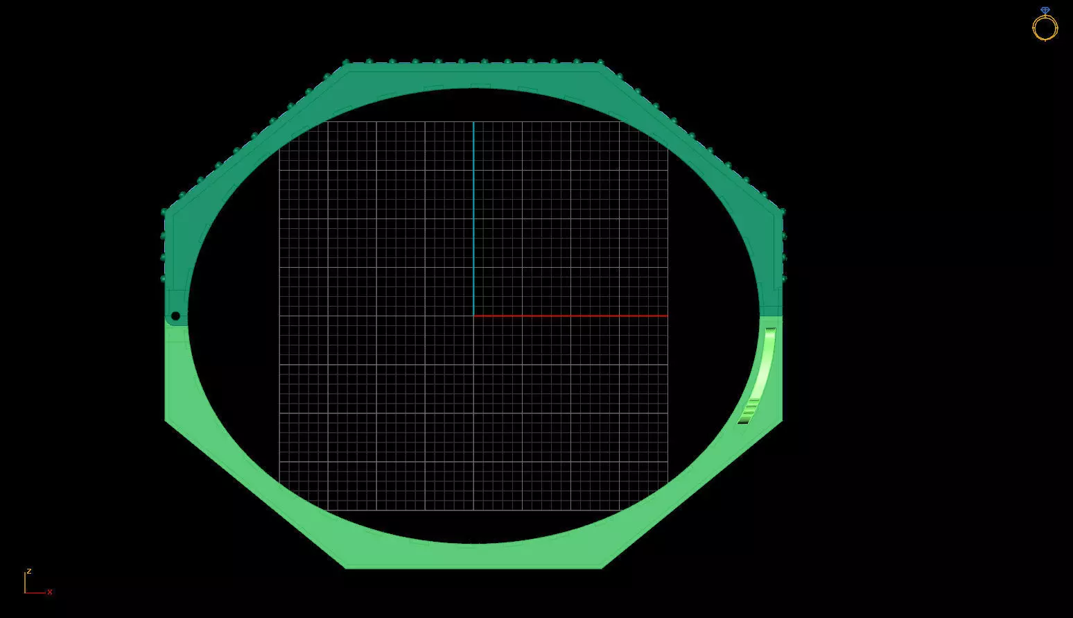 Six sided enamel bracelet 3D print model_5