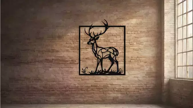 Deer Wall Decor Art