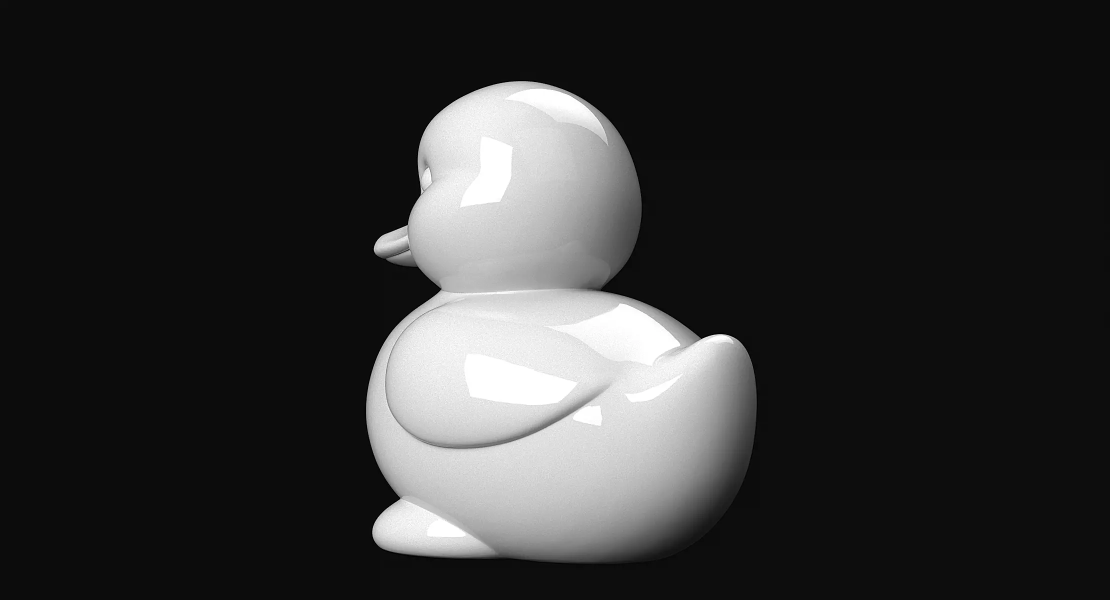 Duckling  3D print model_3