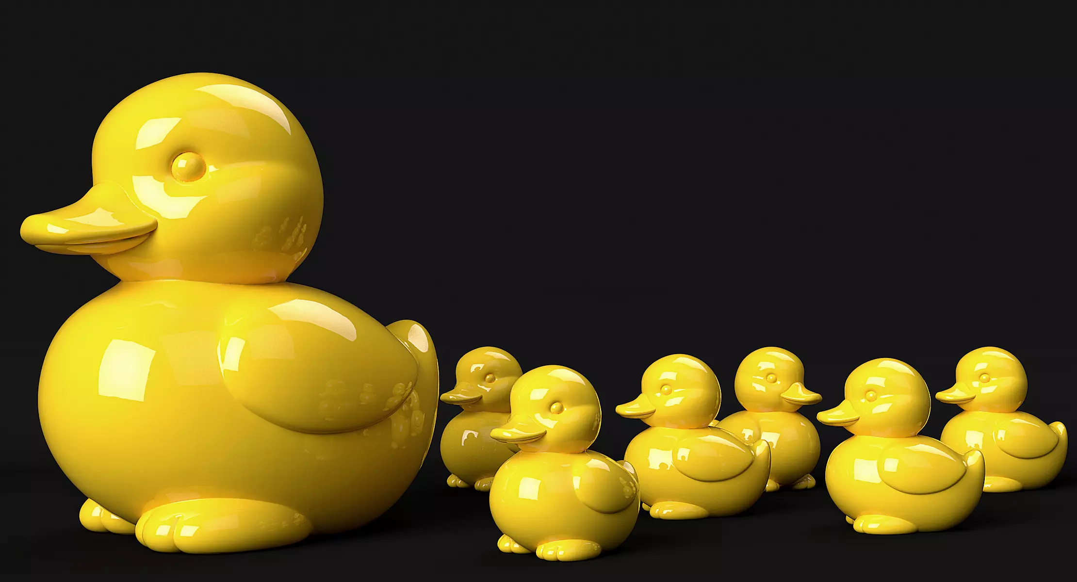 Duckling  3D print model_10