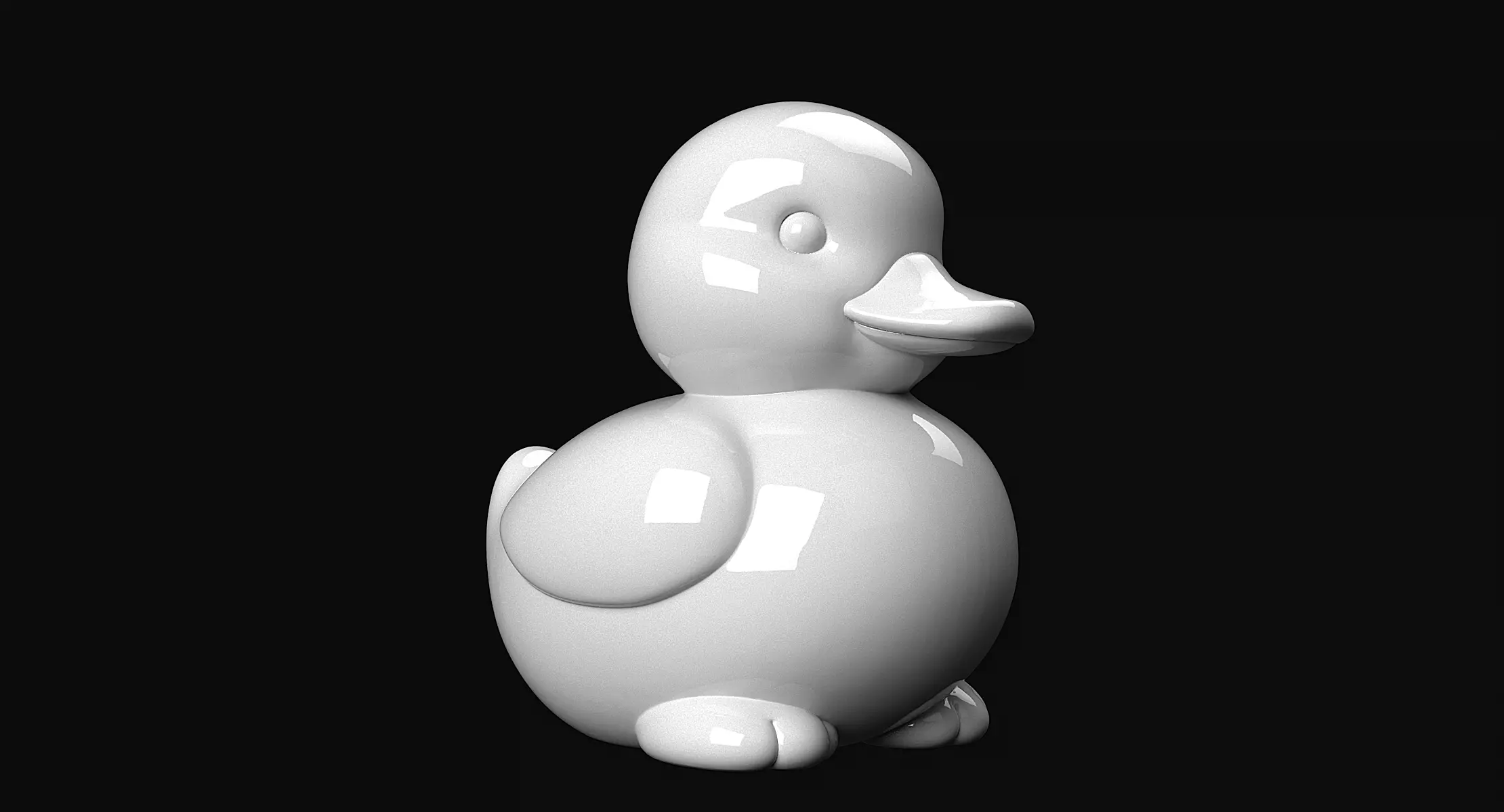 Duckling  3D print model_7