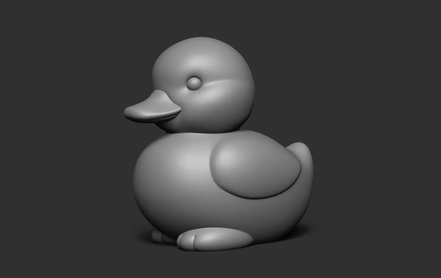 Duckling  3D print model_13