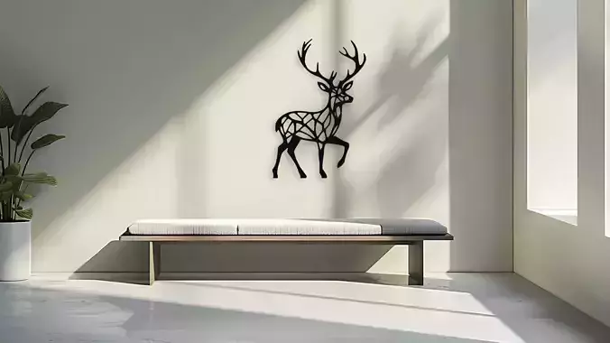 Deer Wall Decor Art