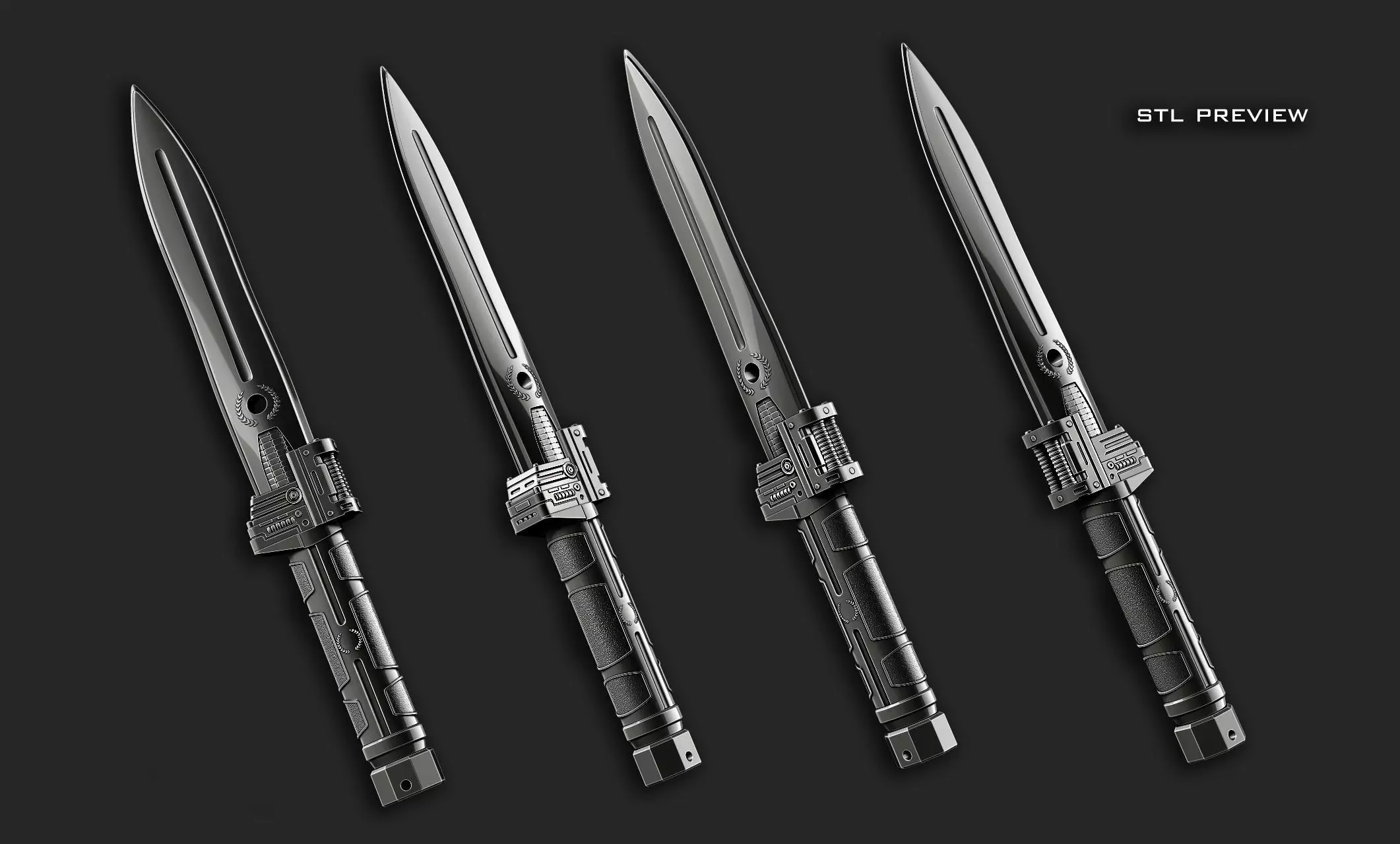 Roman infantry dagger 3D print model_1