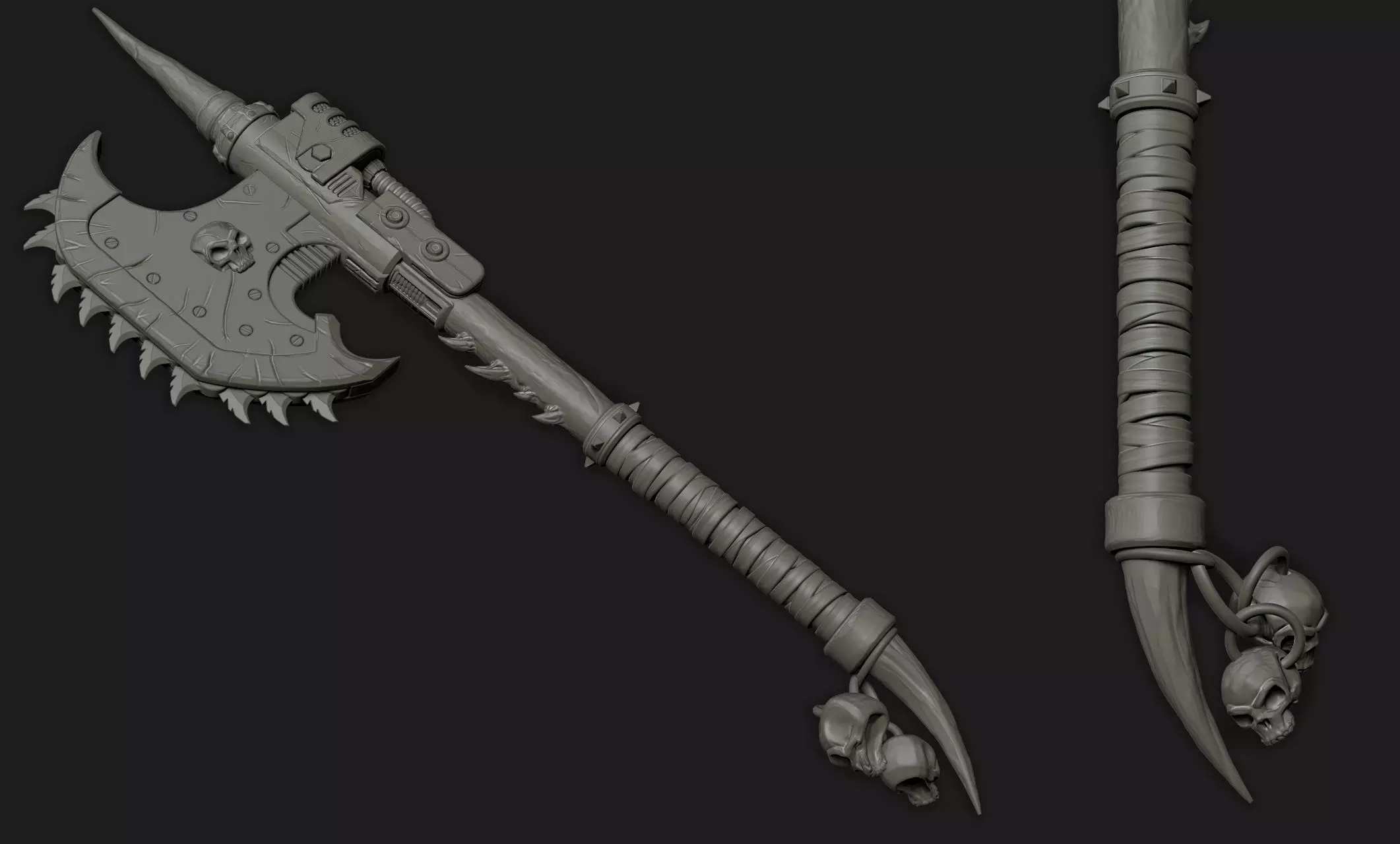 ChainAxe 2 3D print model_3