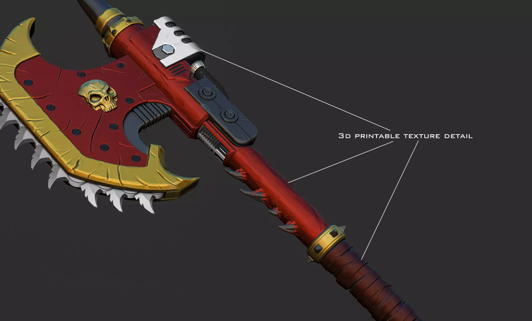 ChainAxe 2 3D print model_4