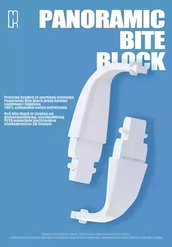 Panoramic Bite Block for Sirona Orthophos XG 3D print model