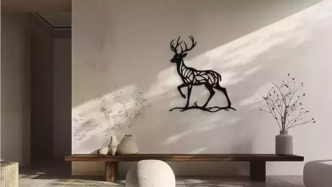 Deer Wall Decor Art