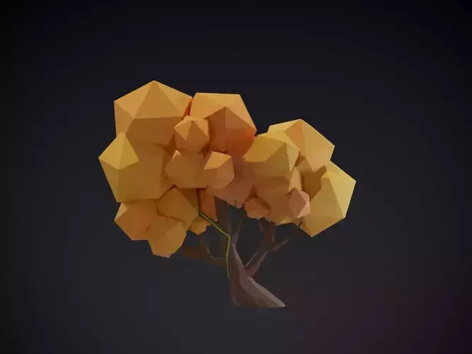 Tree 008 Low-poly 3D model