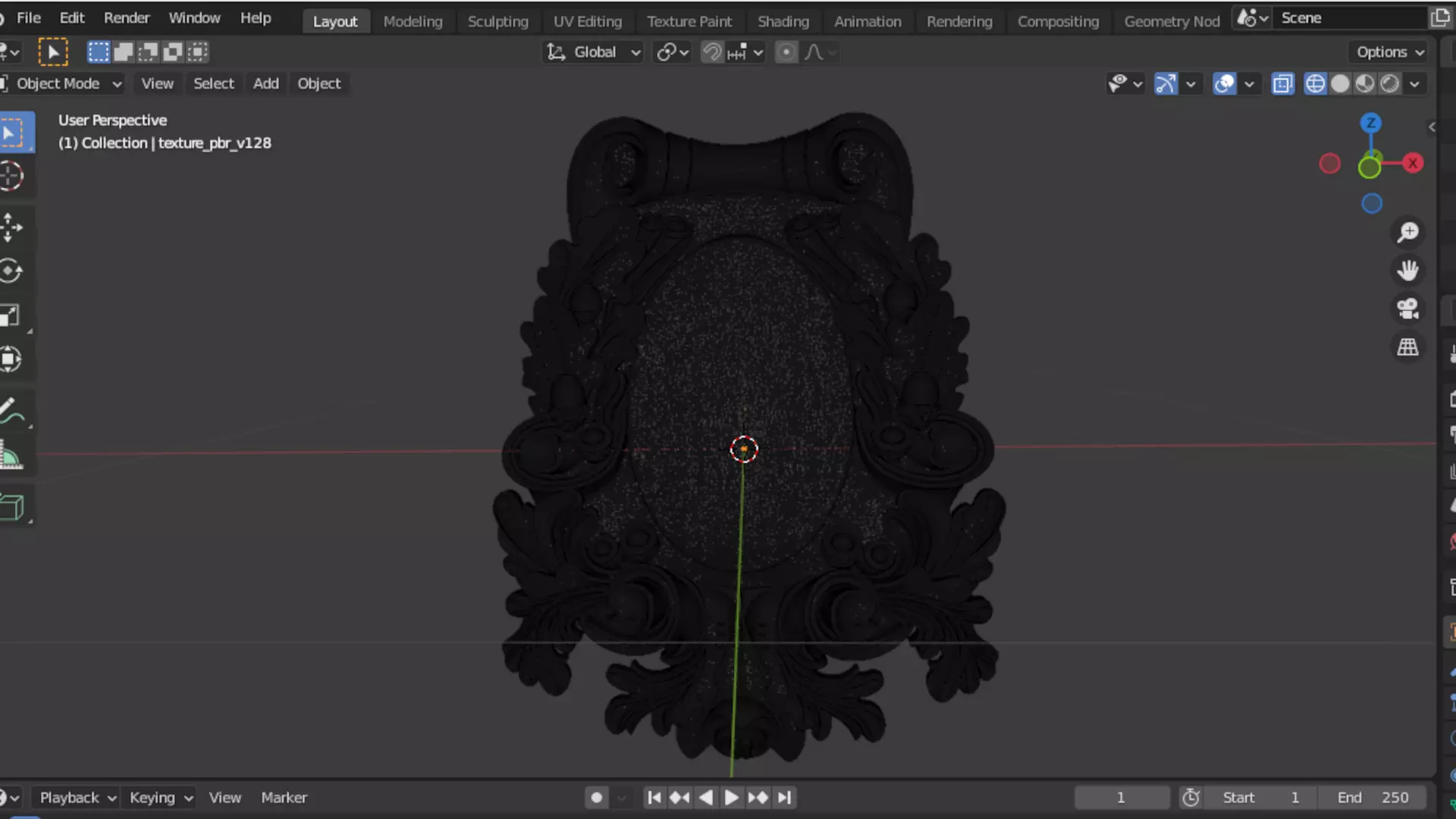 Cartouche classic decorative ornament cnc 3d printing stl 04  3D model_9