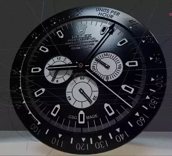 Watch face 3D print model
