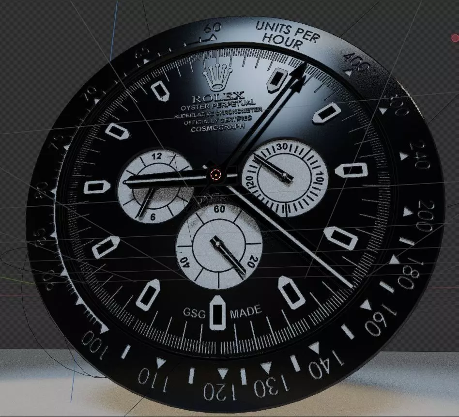 Watch face 3D print model_0
