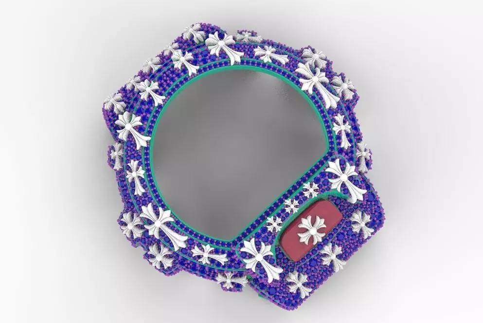 Diamond Crosses G Shock DW6900 Chrome Hearts Inspired Case 3D print model