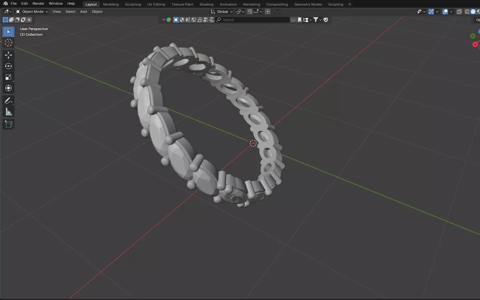 Diamond Eternity Marquise Ring 3D model Low-poly 3D model_10