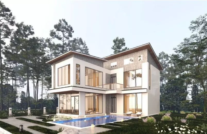 Exterior House Scene  3D model_10