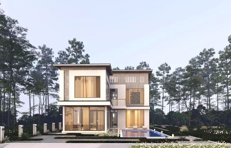 Exterior House Scene  3D model_11