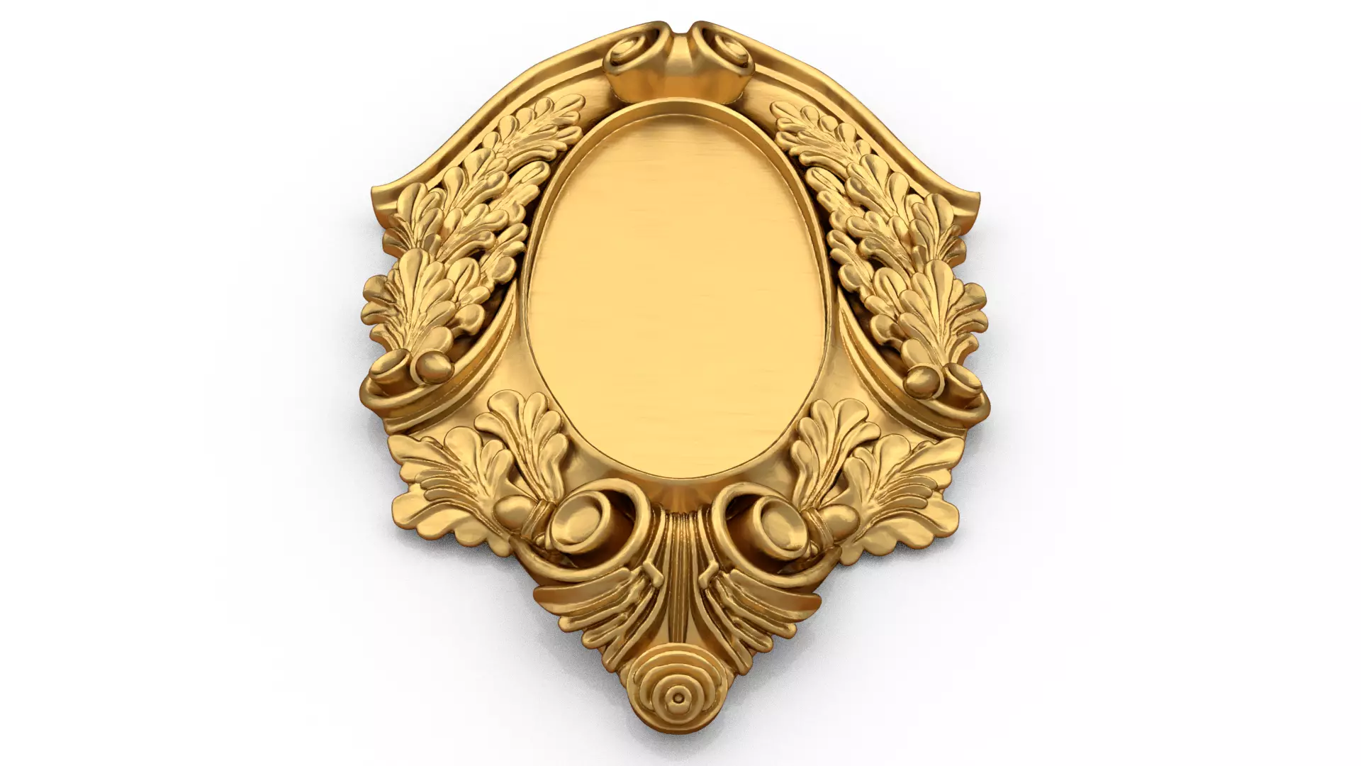 Cartouche classic decorative ornament cnc 3d printing stl 05 3D model_1