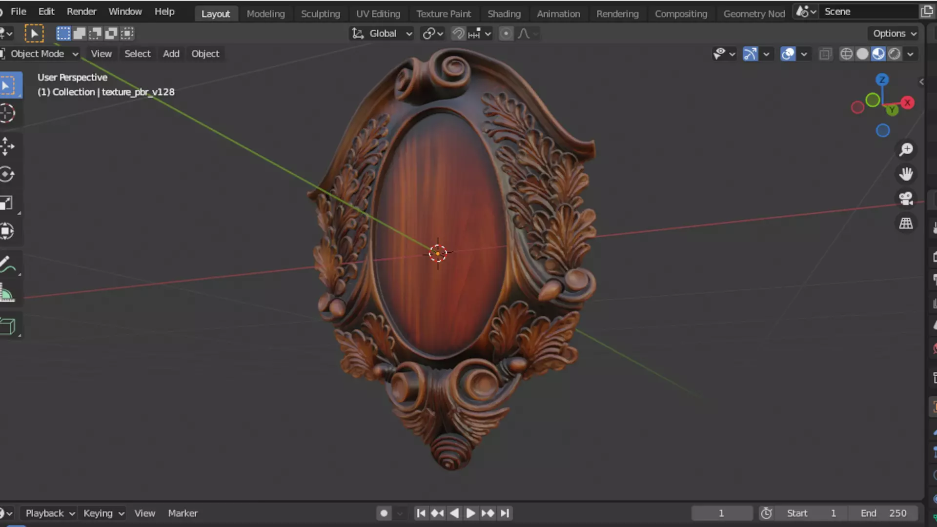 Cartouche classic decorative ornament cnc 3d printing stl 05 3D model_9