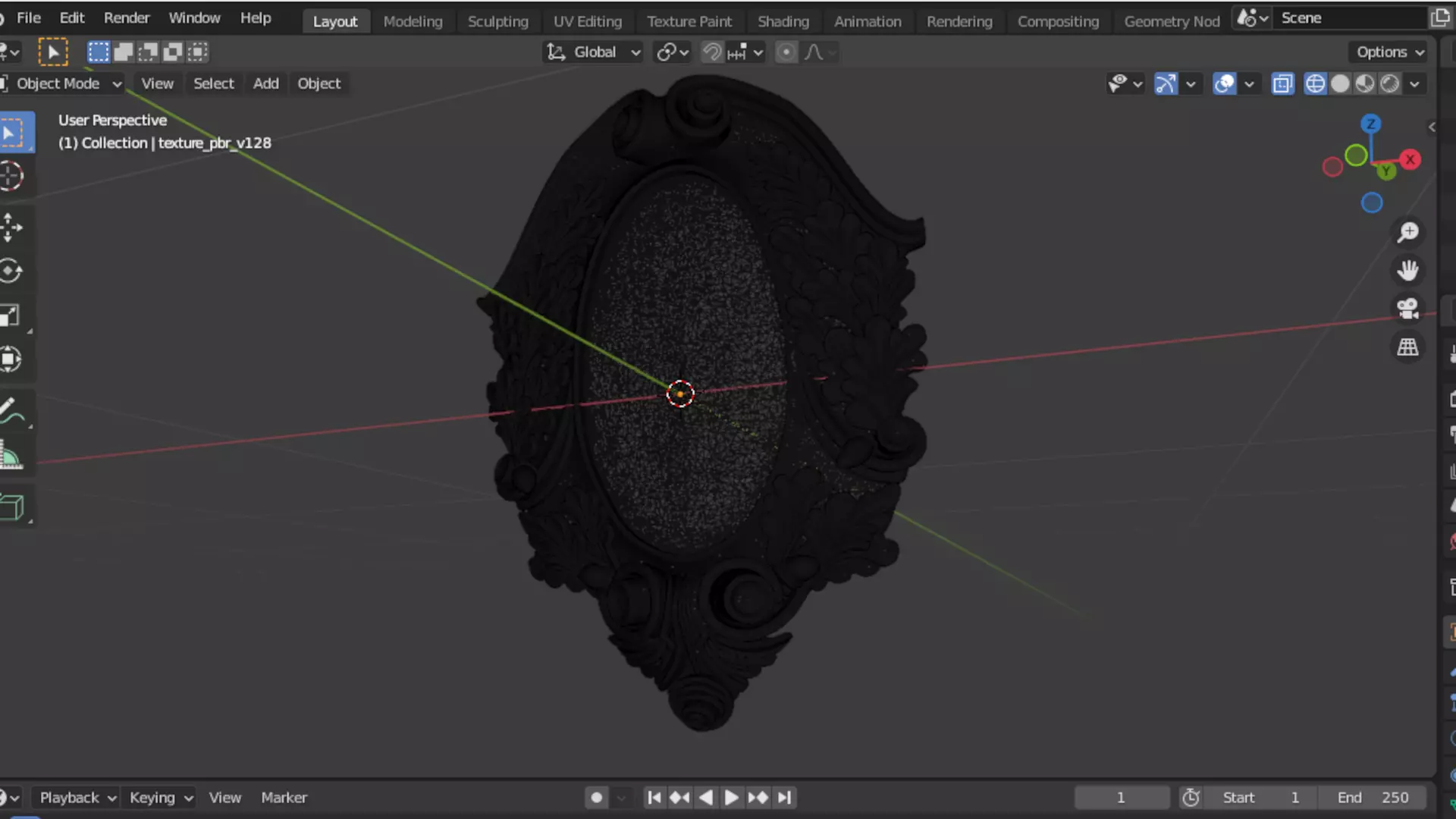 Cartouche classic decorative ornament cnc 3d printing stl 05 3D model_7