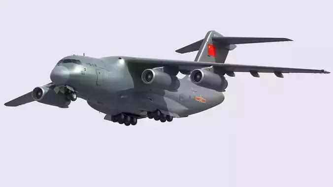 Xian Y20 Large Military Transport Aircraft 3D model