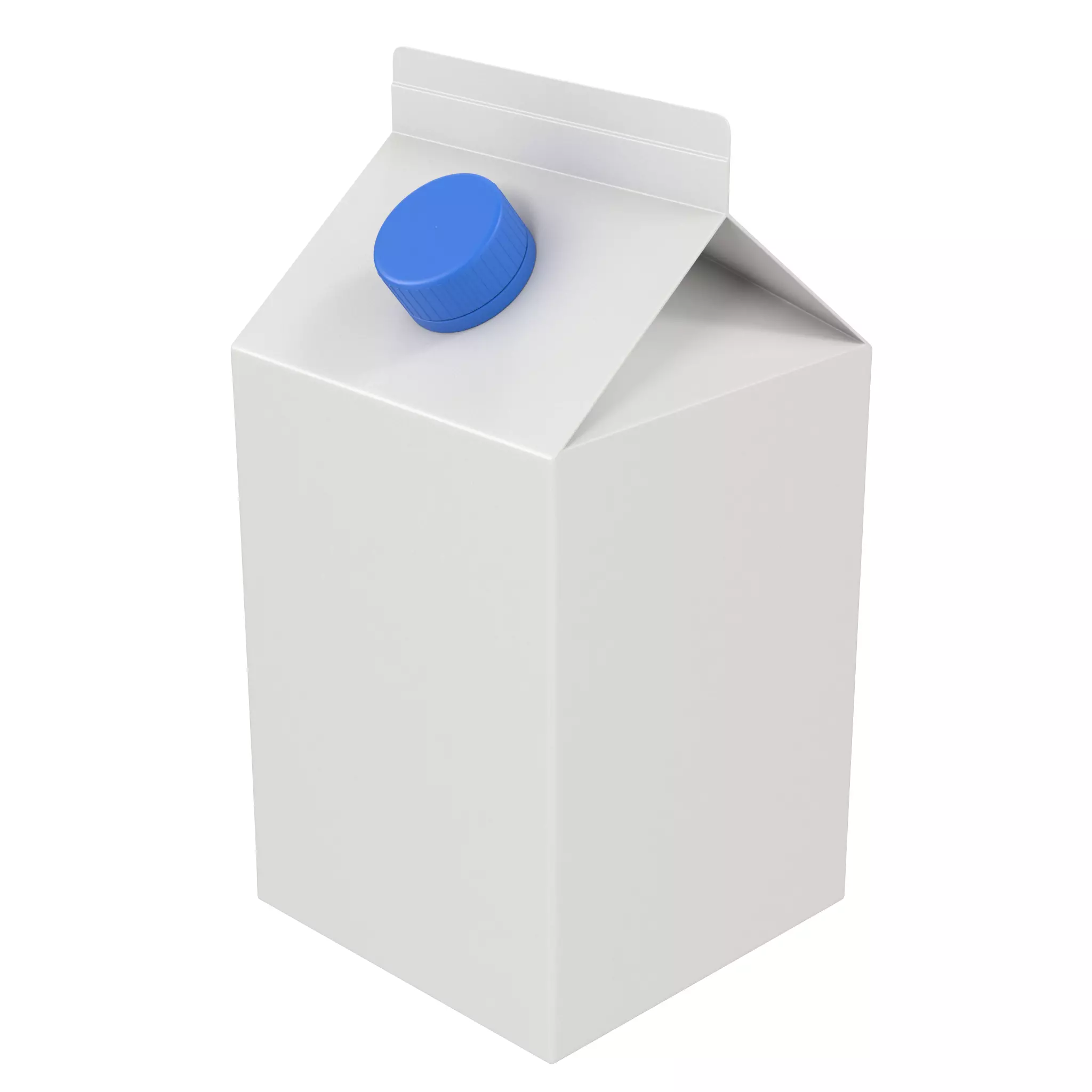 Milk Carton Low-poly 3D model_0