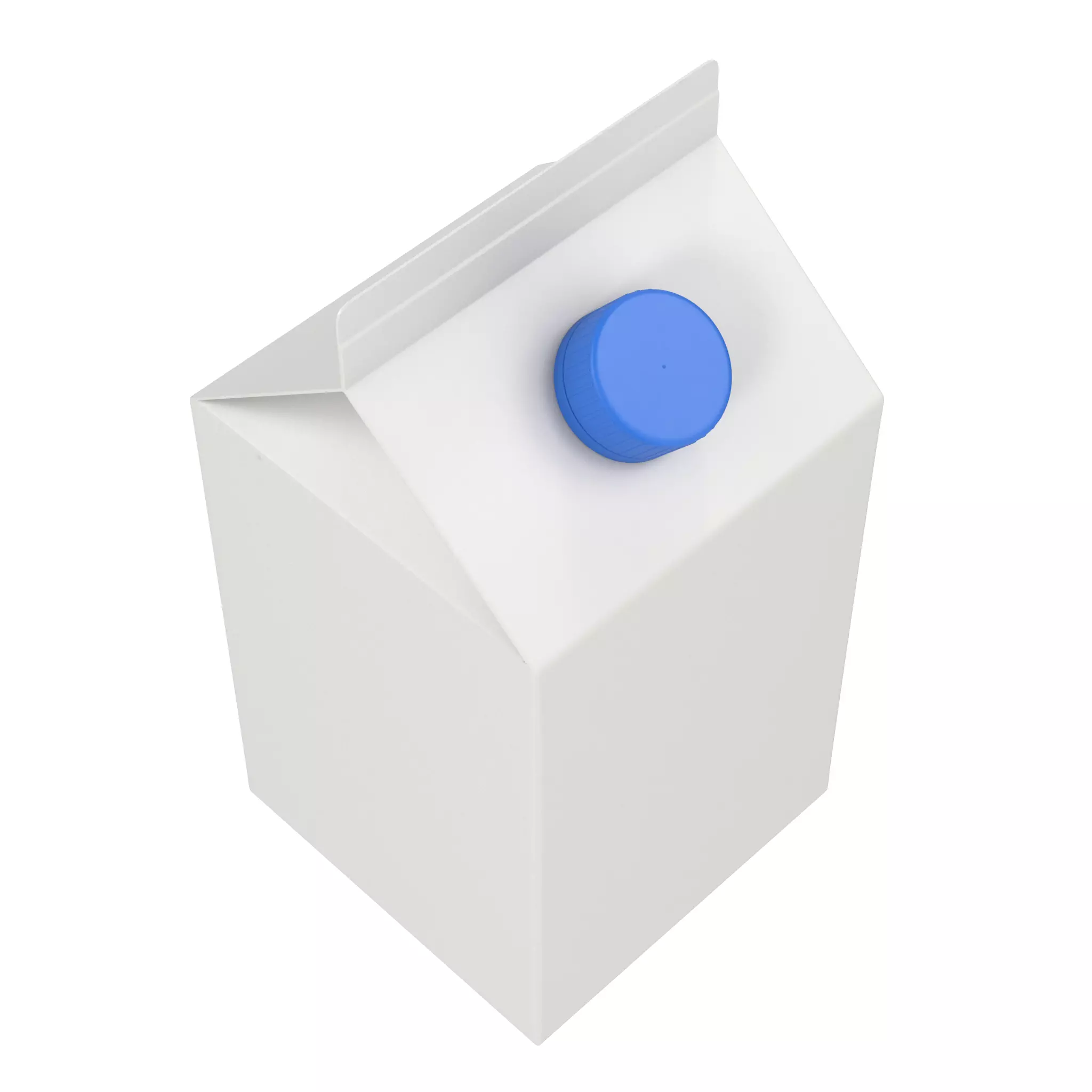 Milk Carton Low-poly 3D model_5