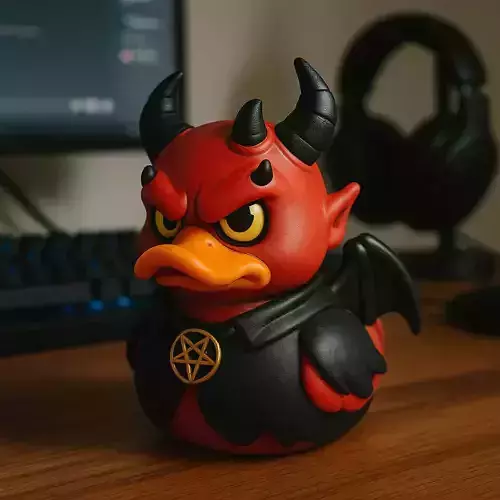 Rubber Duck - Demon model - 3d print 3D print model
