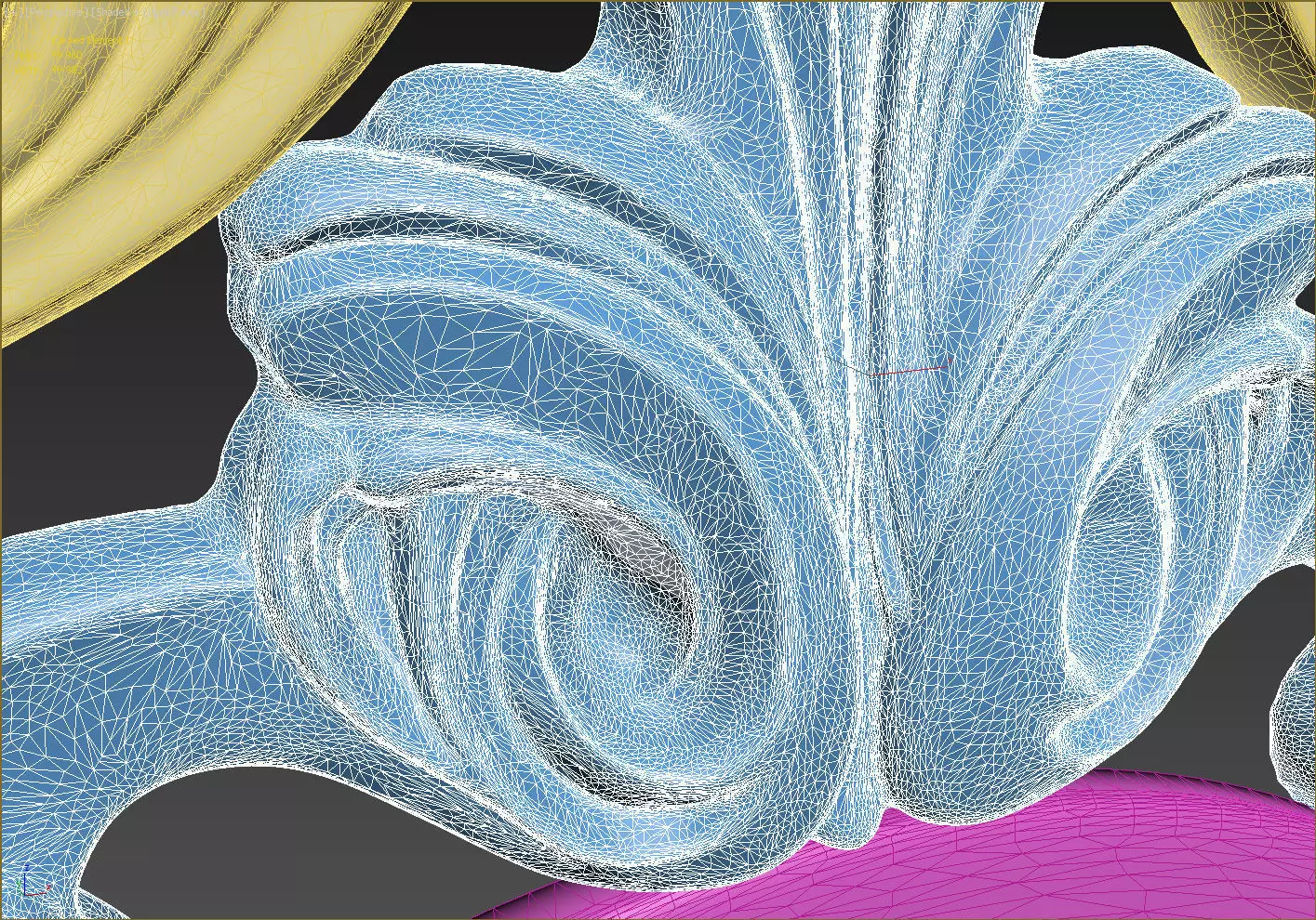 Carved Decorative Wooden Facade for CNC machine 3D print model_15