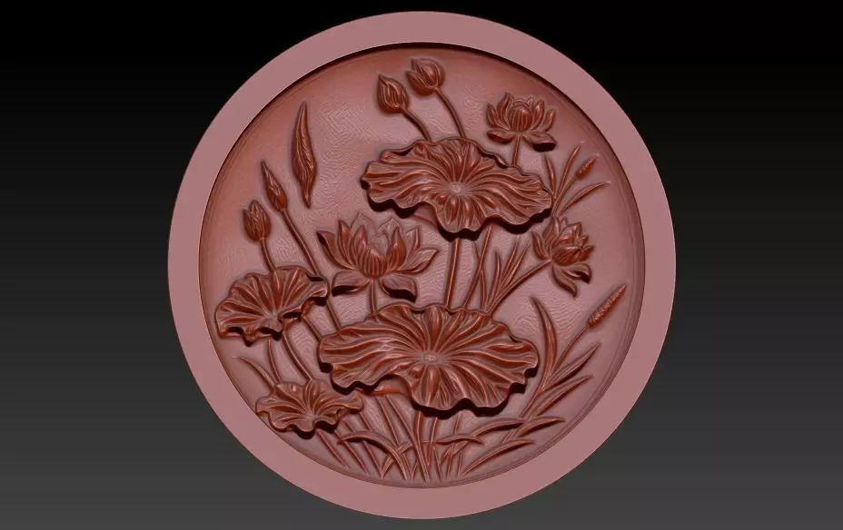 vintage Flower Garden Pendant Necklace Jewelry 3D print model_6