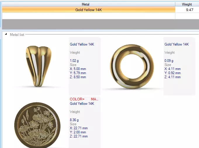 vintage Flower Garden Pendant Necklace Jewelry 3D print model_21