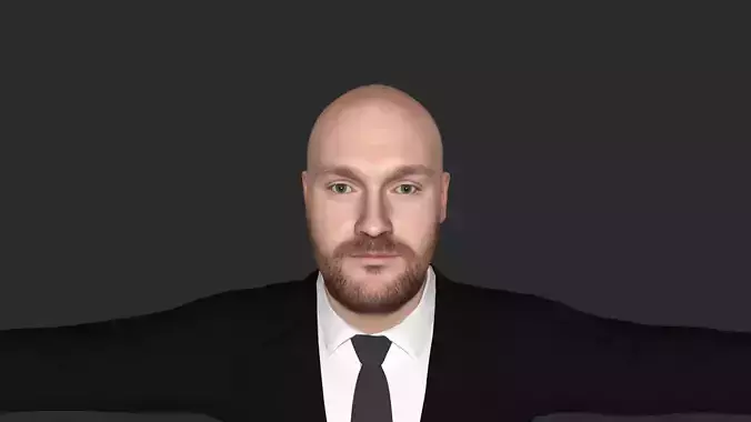 Tyson Fury Hyper Realistic Full Body Fully Rigged 3D Character