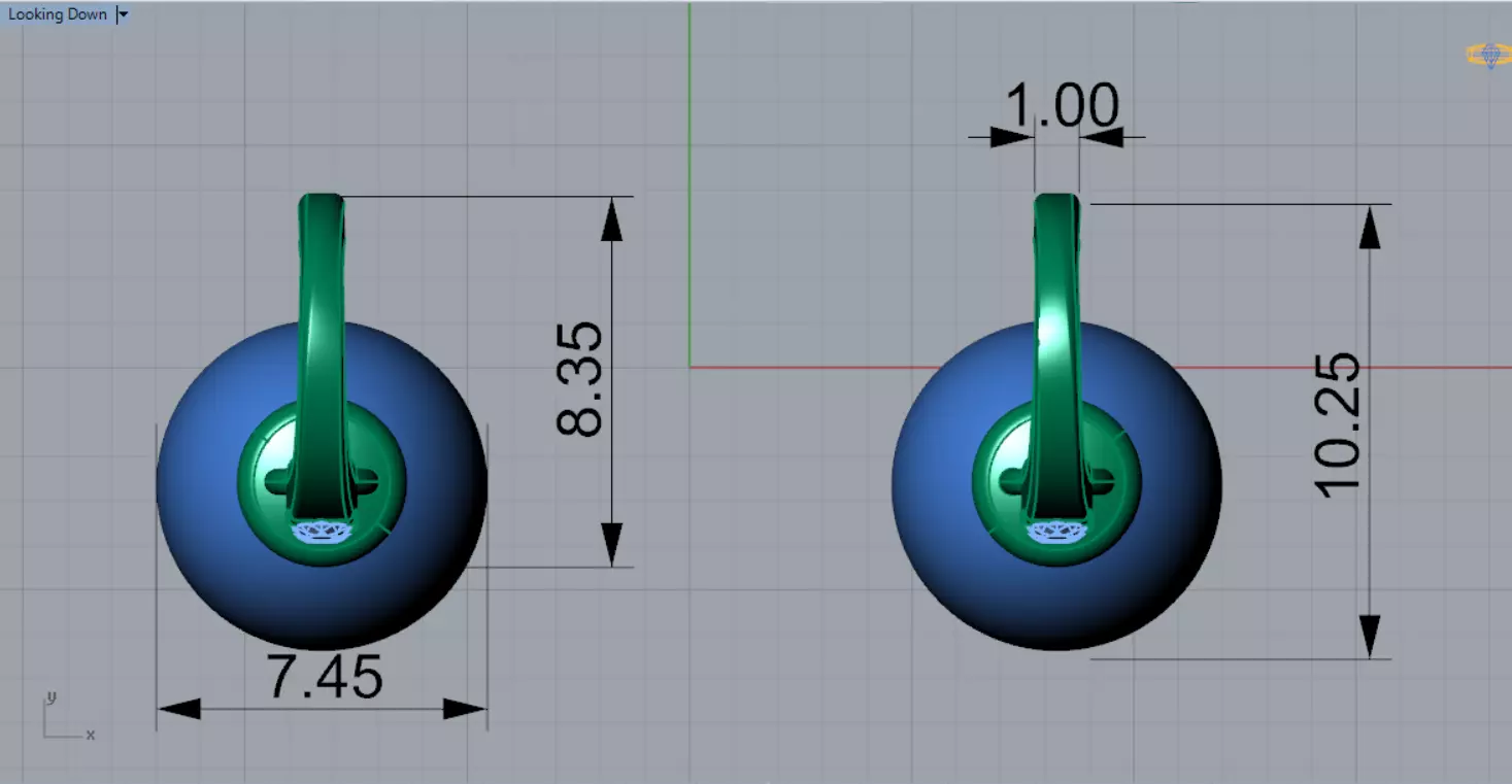 pearl earring pe0042 3D print model_11