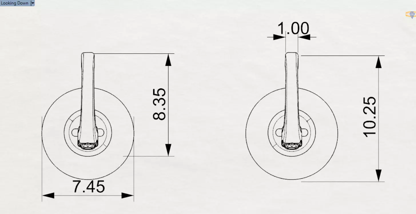 pearl earring pe0042 3D print model_23