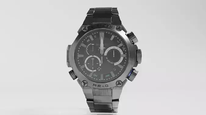 Shock resistant watch 3D model
