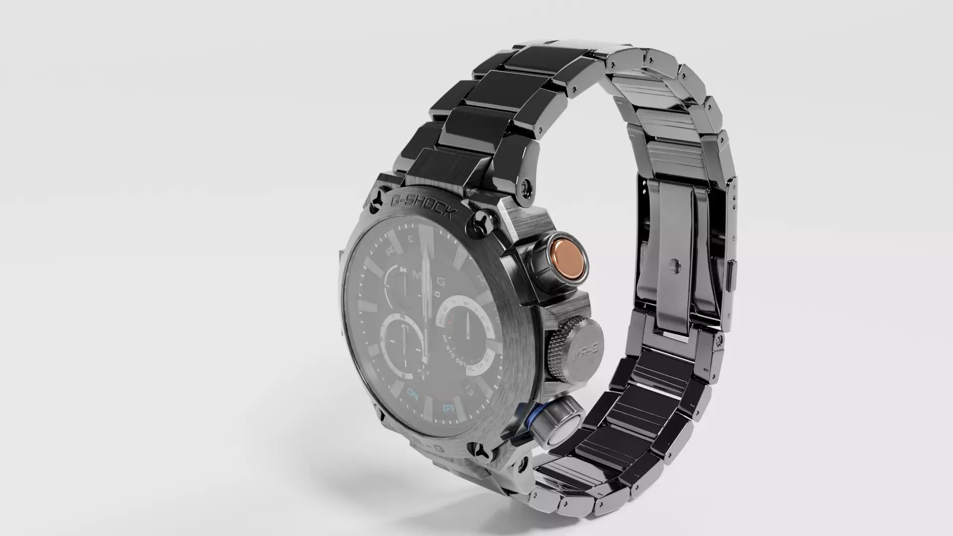 Shock resistant watch 3D model_7
