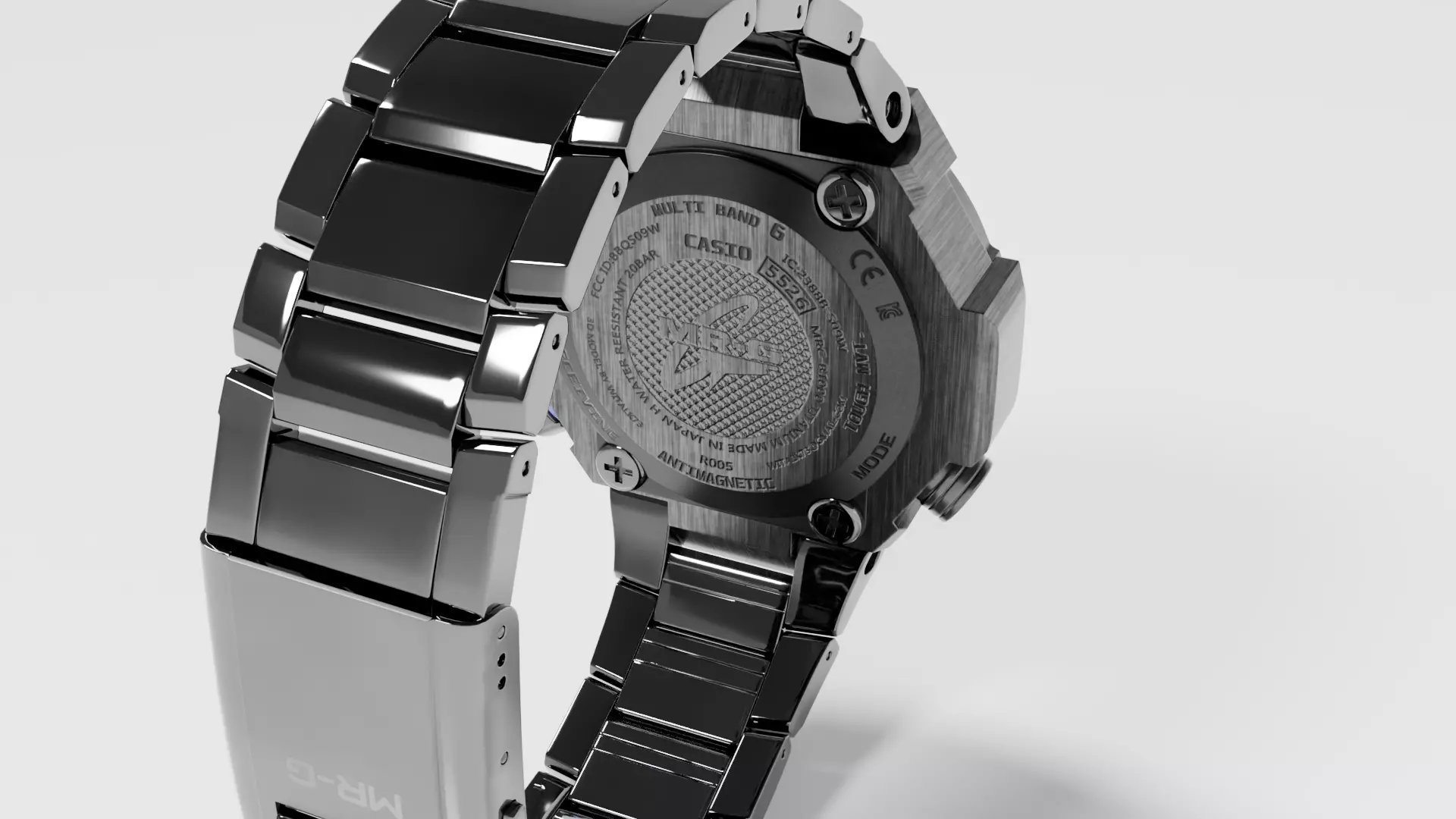 Shock resistant watch 3D model_10