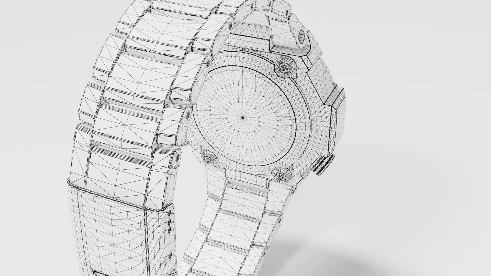 Shock resistant watch 3D model_11