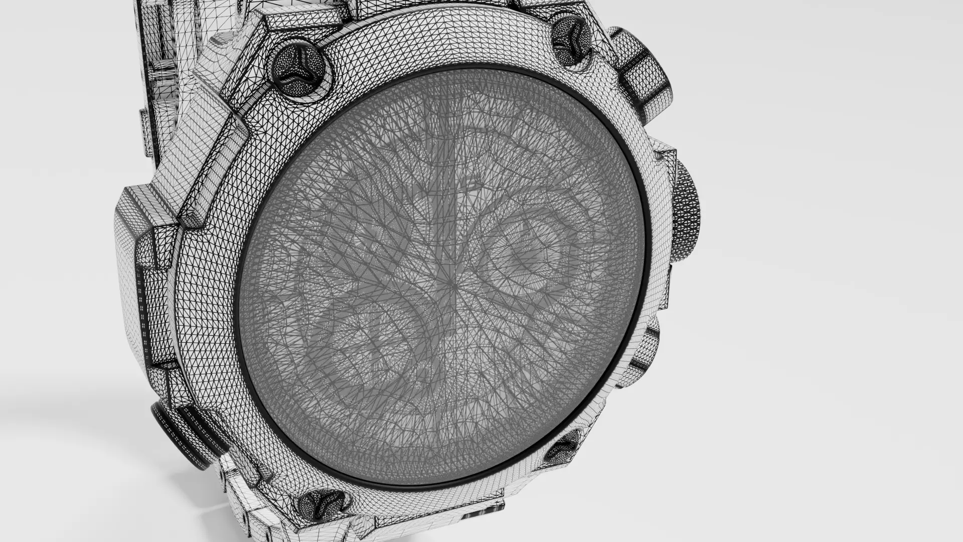 Shock resistant watch 3D model_6